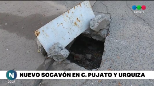 Santa Fe: Un socavón reafirma la teoría de un río subterráneo