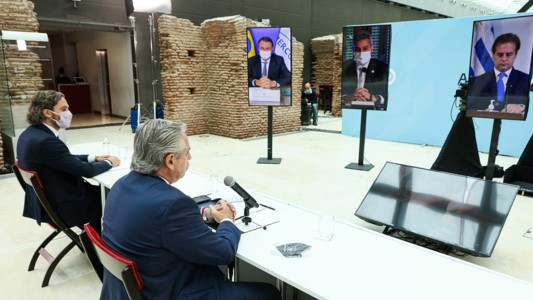 "No queremos ser lastre de nadie": Alberto Fernández le respondió a Lacalle Pou por el Mercosur