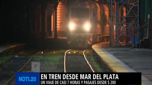 El tren desde Mar del Plata
