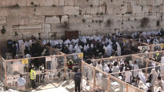 El Muro de los Lamentos con medidas por el coronavirus