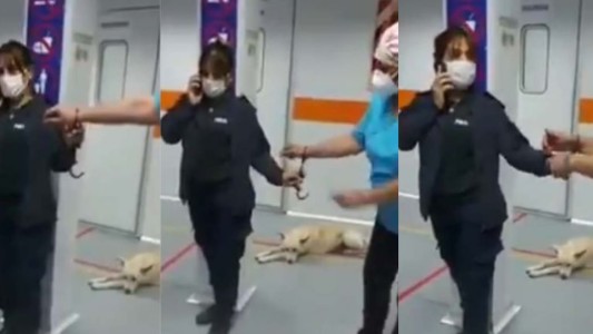 "Le sacó las esposas al detenido y me las puso a mi": policía quiso arrestar a una enfermera