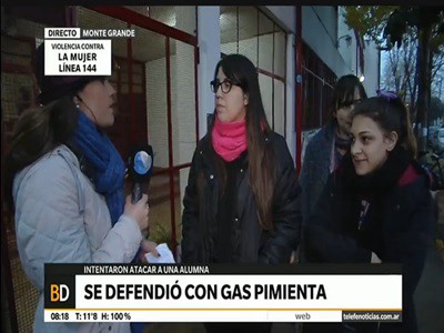 Una alumna se defendió con gas pimienta de un ataque sexual