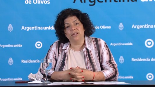 Vizzotti afirmó que los 16.056 casos de ayer impactaron al Gobierno