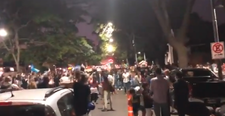 Otro cacerolazo en Olivos en contra de la suspensión de clases presenciales