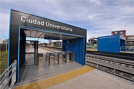 Un tren atropelló a una mujer en la estación Ciudad Universitaria