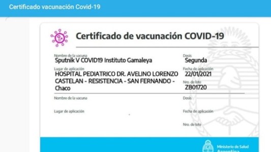 Cordobesa denunció que figura vacunada en Chaco sin estarlo