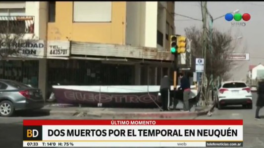 El viento hizo estragos y dejó dos muertos en el sur