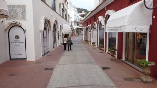 La increíble postal de la isla de Capri desierta