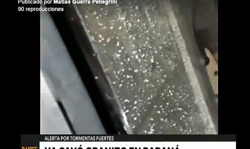 Granizó en Paraná