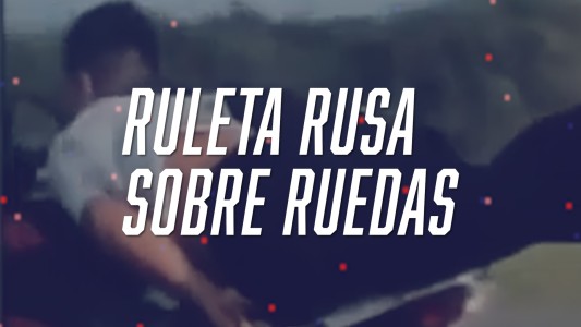 Locura en plena ruta 9 con un grupo de motoqueros