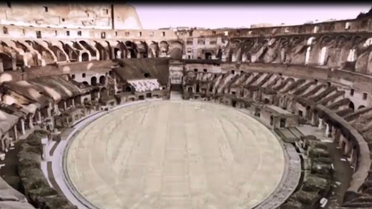 Reconstruyen la arena de los gladiadores del Coliseo Romano