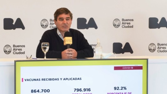 Quirós detalló cuándo se darán las segundas dosis de las vacunas en la Ciudad