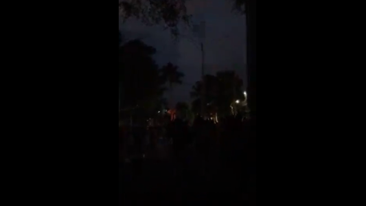 A oscuras: Cortaron el alumbrado público en Medellín durante las marchas en la ciudad