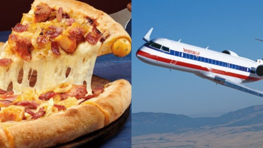 Debido a las demoras en un vuelo, el piloto compensó a los pasajeros con pizza