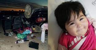 Volcaron con el auto, la beba salió despedida y la hallaron sonriendo