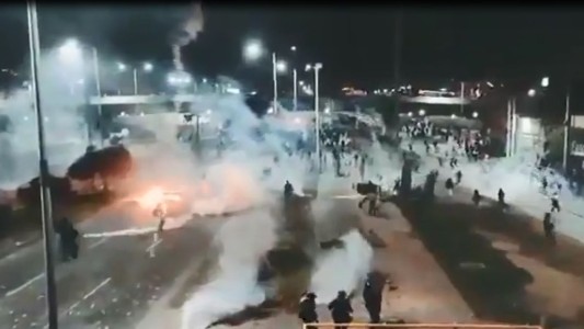 Noche de caos y enfrentamientos en Bogotá