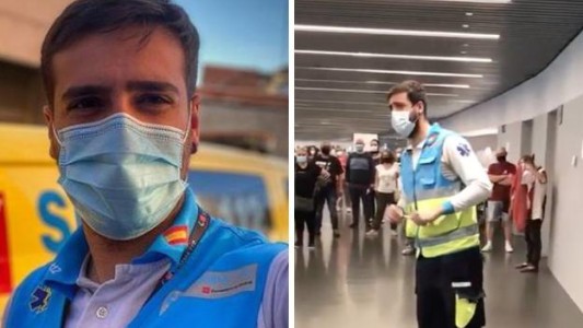 Un enfermero emociona con su mensaje tras la vacunación: "Gracias por haber venido"