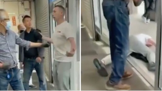 Violenta pelea en un negocio termina con un cliente noqueado