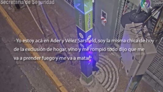 El video del dramático pedido de ayuda de una mujer víctima de violencia de género: "Me va a prender fuego"