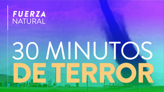 Un pueblo vivió 30 minutos de terror tras un tornado