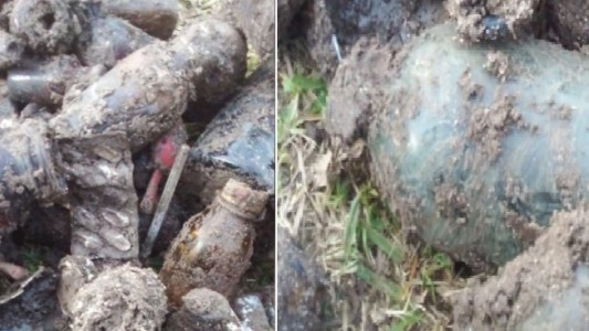 Investigación: quisieron plantar un árbol en la vereda y hallaron elementos médicos