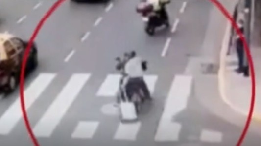 Video: así intentaron escapar los motochorros que robaron $3 millones en una salidera bancaria