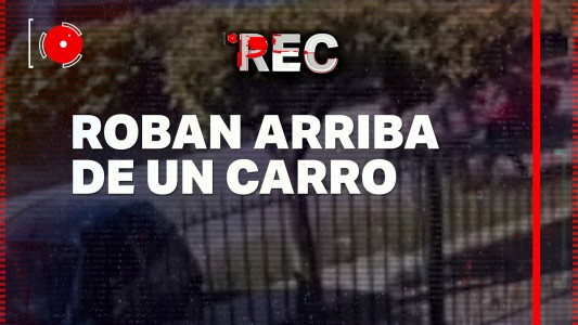 Roban desde arriba del carro en Quilmes- #REC
