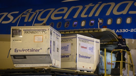 Llegaron otras 464.000 vacunas y se completa la entrega de Sinopharm