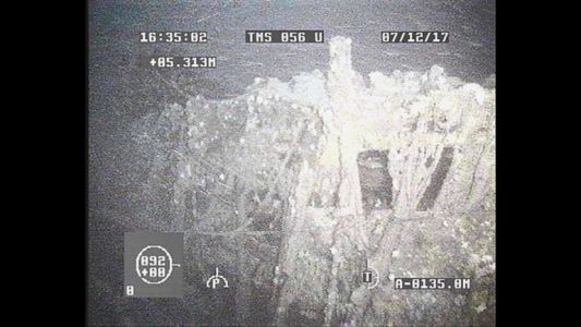 Revelan una imagen de la búsqueda del ARA San Juan a 800 metros de profundidad