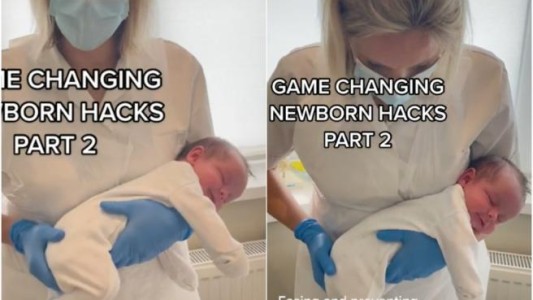 Video: el truco de una tiktoker para dormir a un bebé en pocos segundos