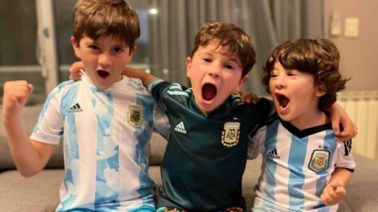 La videollamada de Lionel Messi con Antonela y el festejo de sus hijos tras la victoria de Argentina