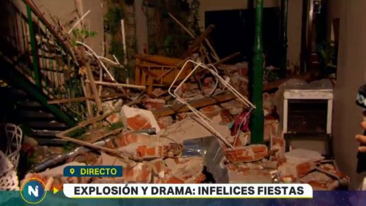 Explosión y susto en Rosario
