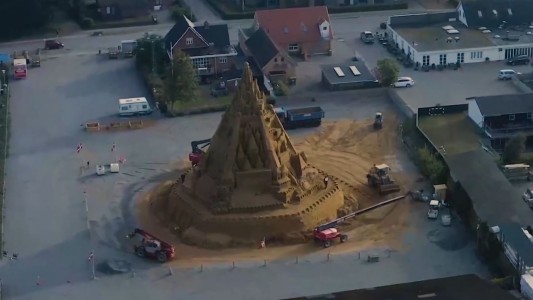 Así es el castillo de arena más grande del mundo