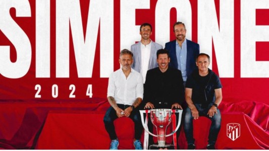 El Cholo Simeone renovó su contrato con el Atlético Madrid hasta 2024