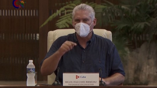 Protestas en Cuba: el presidente convoca a sus seguidores a salir a las calles