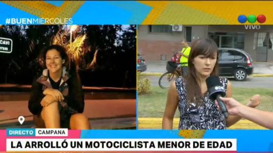 Un menor atropelló con su moto a una mujer que pelea por su vida
