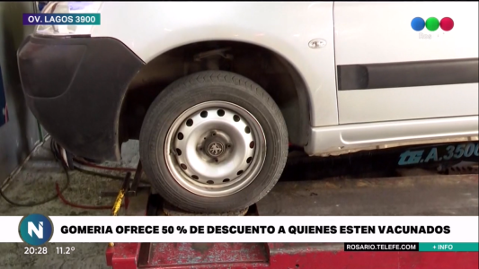 Una gomería ofrece descuentos del 50 por ciento a los jóvenes que estén vacunados