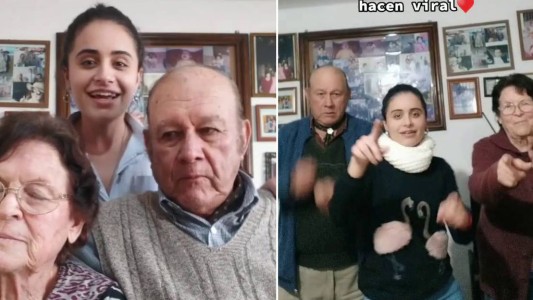 Video: le pidió a sus abuelos que mintieran por una beca y no aguantaron la risa