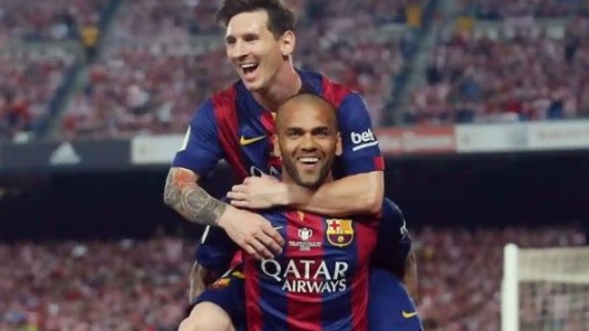 Dani Alves le respondió a Messi: "Sos el más grande, puedes superarme cuando quieras"