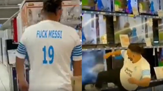 Un hincha del Olympique rompió televisores en un shopping por la llegada de Messi al PSG