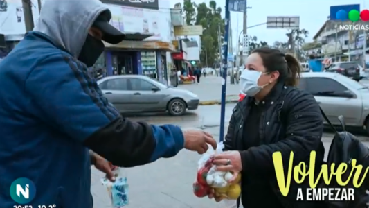 "Volver a empezar": los verduleros de la pandemia