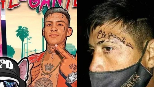 Un fanático de verdad: hizo un tatuaje de L-Gante en la cara pero un error en el diseño lo convirtió en meme