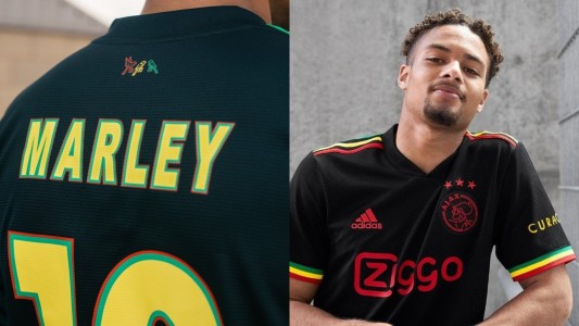 El Ajax estrenó una camiseta inspirada en Bob Marley