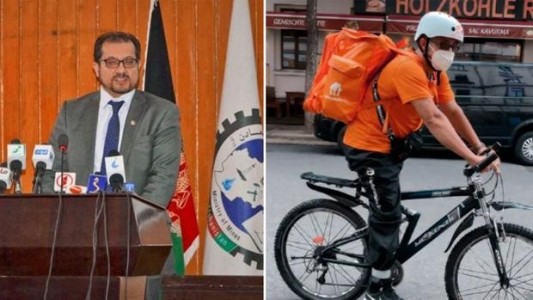 La historia del ex ministro de Afganistán que trabaja como delivery en Alemania