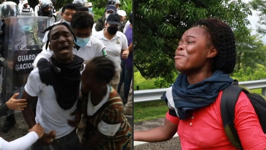 México impide el paso de una caravana con 300 migrantes