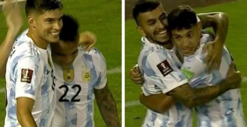 Quiénes son los jugadores con el mismo apellido que hicieron goles en un partido