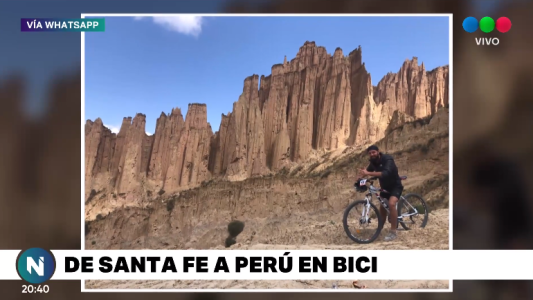 De Argentina a Perú en bici: "Es duro pero la recompensa es muy linda"