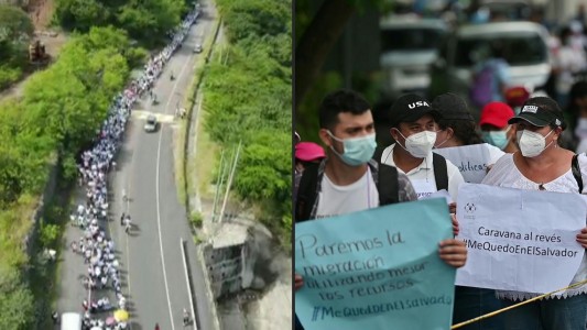 “Caravana al revés”: jóvenes salvadoreños reclaman apoyo para no migrar