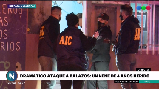 Dramático ataque a balazos en Rosario: hay 3 heridos, entre ellos un niño de 4 años