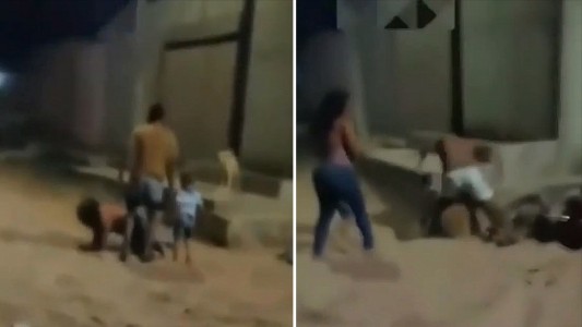 Video: salvó a una mujer que era golpeada por su pareja frente a su hijo